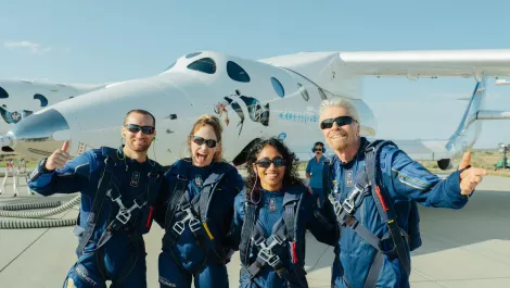 Virgin Galactic completes first fully crewed spaceflight