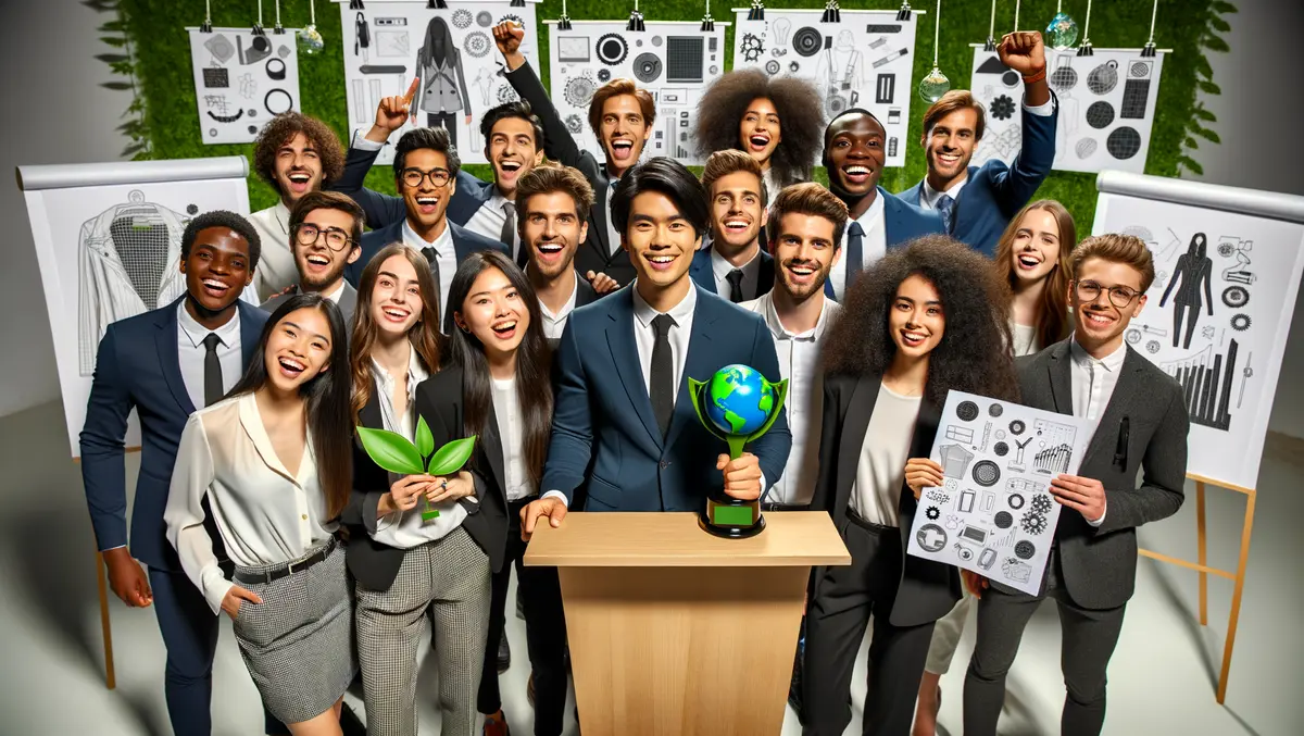 Hult students win sustainability award with innovative fashion tech
