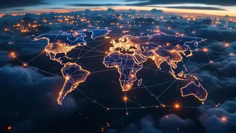 Global interconnected data centers multicloud ai edge network