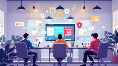 Editorial corporate office cyber threat surface browser phishing malwa