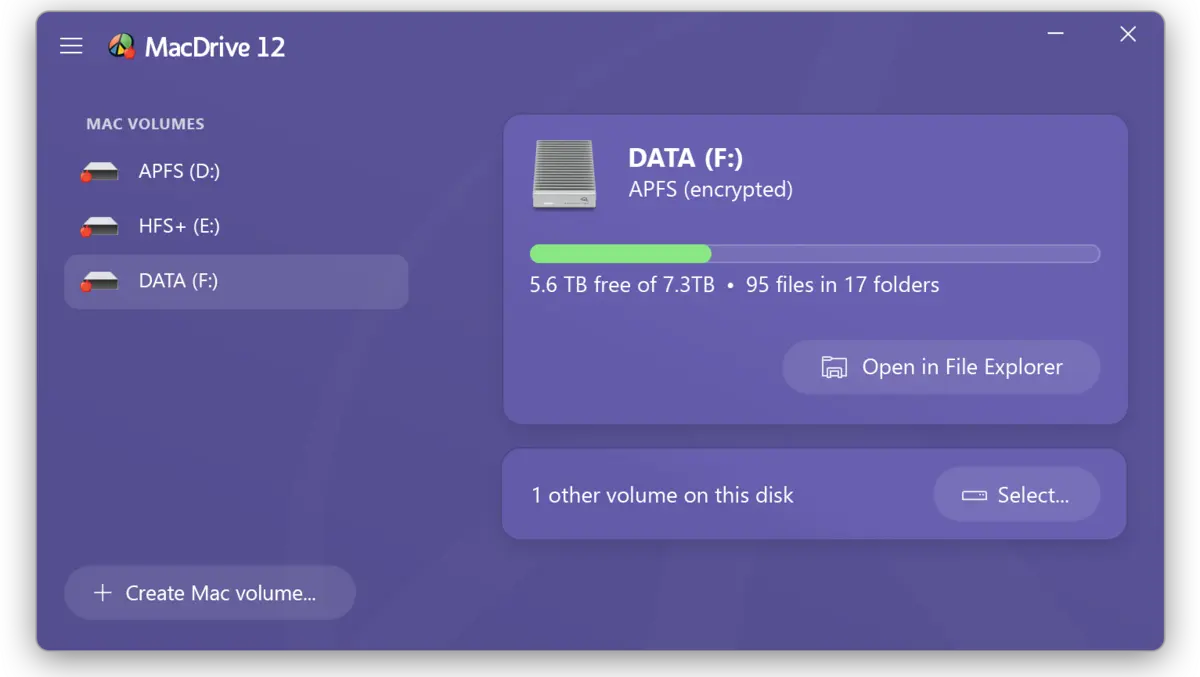 MacDrive 12 adds encrypted APFS support for Windows