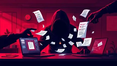 Dark lock ransomware extortion leak site laptop screens